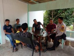 Bripka Ario Resmono Giat Sambang Didesa Pulau Gadang Berikan Himbauan Pemilu Damai 2024