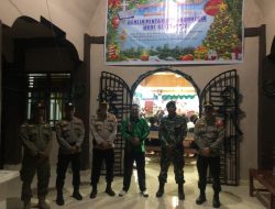 Babinsa Bersama Tim Gabungan Melaksanakan Pengamanan Ibadah Natal Tahun 2023