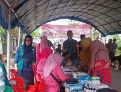 Wujud Perhatian Babinsa Koramil 07/Kampar Pantau Lokasi Banjir di Wilayah Binaannya