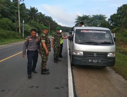 Peran Aktif Babinsa Koramil 09/Langgam Ikut Pos Pam Nataru