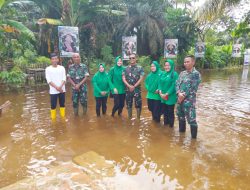 Dandim 0313/Kpr Pantau Banjir, Wilayah Koramil 07/Kampar Minta Semua Siaga