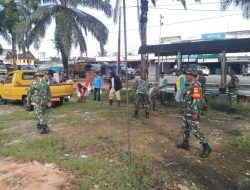 Karya Bakti TNI 2024, Koramil 07/Kampar Bangun Solidaritas Yang Kokoh Prajurit TNI Dengan Masyarakat