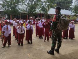 Babinsa Berikan Materi PBB Kepada Pelajar Sekolah Dasar Wasbang dan Cinta Tanah Air