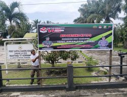 Jelang Hari – H Pencoblosan, Koramil 16/Tapung Pasang Baliho Ajakan Untuk Menggunakan Hak Pilih