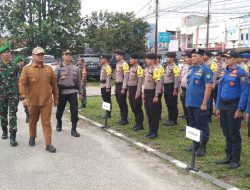 Gelar Apel Tiga Pilar ,Danramil 08/Tandun Bersama Kapolsek dan Camat Kuatkan Pengamanan Jelang Pemilu Tahun 2024
