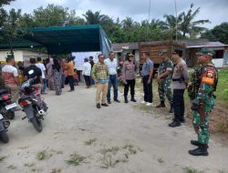 Danramil 16/Tapung Bersama UPK Tapung Melaksanakan Pemantauan Pencoblosan di TPS