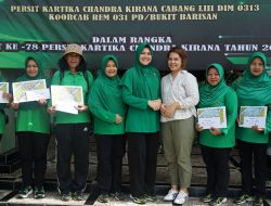 HUT Ke 78 Persit Kartika Candra Kirana, Kodim 0313/KPR Gelar Olahraga Bersama dan Berbagai Macam Perlombaan