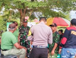 Jalin Komunikasi Sosial, Babinsa dan Bhabinkamtibmas Temui Warga