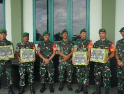 Dandim 0313/Kpr Lepas Keberangkatan Cuti Prajurit Kodim 0313/Kpr dan Serahkan Bingkisan Hari Raya Idul Fitri 1445 H