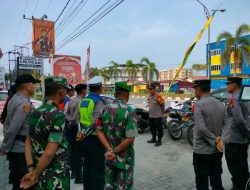 Babinsa 09/Langgam dan Instansi Terkait Melaksanakan Pos Pelayanan Lebaran Tahun 2024