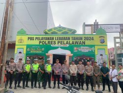 H+ 6 Lebaran, Babinsa Koramil 09/Langgam Tetap Siaga di Pos YAN Ramayana