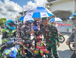 Wakili Dandim 0313/KPR, Danramil 01/Bkn Hadiri Kejuaraan Balap Motor Anova Motorsport Championship
