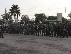 Kasdim 0313/KPR Pimpin Apel Pengecekan Kembali Cuti Gel 2 Hari Raya Idul Fitri 1445 H