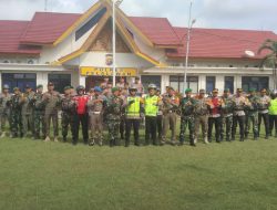 Babinsa Jajaran Pelalawan Kodim 0313/KPR Hadiri Apel Siaga Peringatan Hari Buruh di Polres Pelalawan