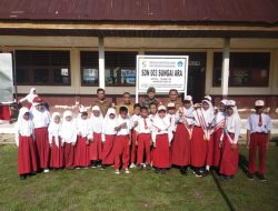 Ajak Pelajar Tingkatkan Kedisiplinan dan Bentuk Generasi Muda Saat Babinsa Jadi Irup Disekolah