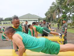 Uji kemampuan Fisik Prajurit, Kodim 0313/KPR Laksanakan Tes Kesegaran Jasmani
