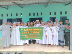 Koramil 03 Bunut Makan Siang Bersama di Ponpes Darululum Al-Fatah Bandar Petalangan