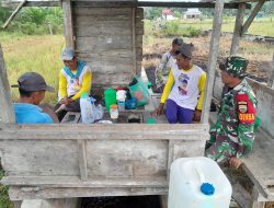 Tingkatkan Ketahanan Pangan, Babinsa Koramil 05/KK Komsos Dengan Petani