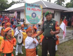 Babinsa Kawal Pawai Anak TK Se- Kecamatan Ujung Batu