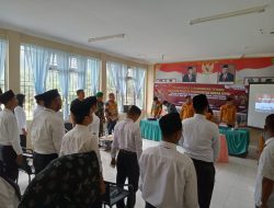 Babinsa mewakili Danramil-12/XIII Koto Kampar Turut Menghadiri Acara Pelantikan Anggota PPS Pilkada Serentak Tahun 2024