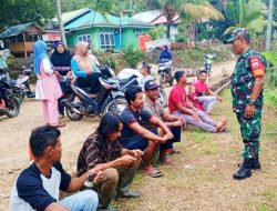 Serma GSO Sinaga Melaksanakan Komsos Dikampung Pancasila
