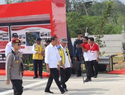 Presiden Republik Indonesia Resmikan Pintu Tol XIII Koto Kampar,Dandim 0313/Kpr dan seluruh Jajaran Lakukan PAM Wilayah