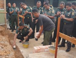 Dandim 0313/Kpr Lakukan Peletakan Batu Pertama Pembangunan Gedung Primer Koperasi Kartika Kodim 0313/Kpr