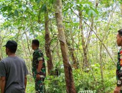 Babinsa Koramil 12/XIII Koto Kampar Terus Laksanakan Patroli Karhutla