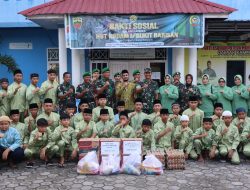 Berikan Bantuan dan Santunan di Panti Asuhan Putra Dalam Rangka HUT Ke – 74 Kodam I/Bukit Barisan Tahun 2024