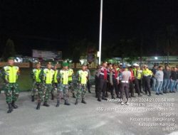 Personil TNI-POLRI Laksanakan Kegiatan Patroli Gabungan di Kota Bangkinang Kota