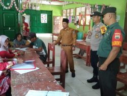 Peduli Dengan Sekolah, Babinsa dan Bhabinkamtibmas Monitor Penerimaan Murid Baru Tingkat Sekolah Dasar