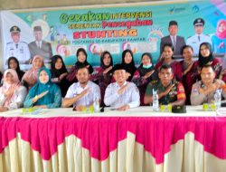 Wakili Danramil 01/Bkn Danpos Kec. Salo Pelda Syafrial Hadiri Kegiatan Launching Intervensi Serentak Pencegahan Stunting