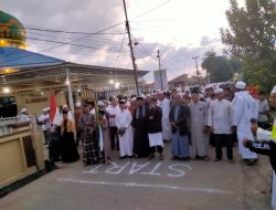 Babinsa Koramil 08/TDN Ikuti Gerak Jalan Subuh Berkah di Kecamatan Ujung Batu