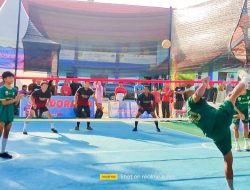 Tim Sepak Takrau Kodim 0313/KPR Gulung Dinkes Rohul