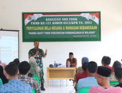 Sasaran Non Fisik TMMD K- 121 Kodim 0313/Kpr Sosialisasikan Bahaya Judi Online