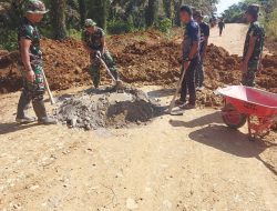 TMMD Ke-121 Tahun 2024 Desa Tanjung Belit Selatan Terus Berjalan Lancar