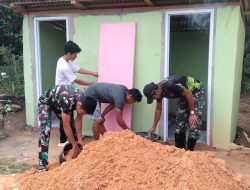 Progres Meningkat: Pembangunan Fasilitas MCK di Mushola Al-Mujahadah dan Al-Hidayah Oleh Satgas TMMD Capai 46%