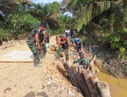Kerjasama Personil Satgas TMMD Bersama Earga, 9 Titik Sasaran Gorong -Gorong Hampir Rampung Dikerjakan