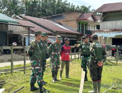 Dansatgas Berikan Motivasi dan Semangat Kepada Anggota di Lokasi TMMD