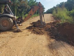 Capai 65/% : Peningkatan Jalan di Desa Tanjung Belit Selatan Tak ada Kendala