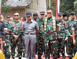 Ketua Tim Wasev, Letnan Jenderal TNI Sonny Aprianto Cek Langsung Sasaran TMMD Ke-121 Kodim 0313/Kpr