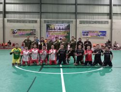 Dandim 0313/KPR Buka Open Turnamen Futsal Dandim Cup I 2024