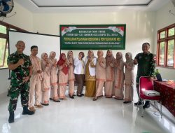 Satgas TMMD Gandeng Tim Kesehatan Gelar Penyuluhan Pelayanan Kesehatan, KB Kes dan Pengobatan Gratis