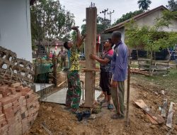 Titik lain Pembuatan Sumur Bor Oleh Satgas TMMD Ke-121 Kodim 0313/Kpr di Desa Tanjung Belit Selatan