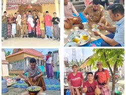 Camat Pangkalan Kuras, Abdul Gafur Hadiri Lomba Masak Tradisional “Asam Podeh Baung” Desa Talau