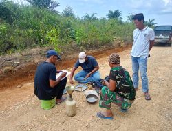 Pastikan Kepadatan Tanah Tak berubah,Tim Satgas TMMD Lakukan Uji Ulang Tes Kepadatan Tanah
