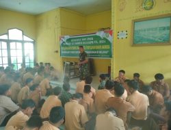 Tim Satgas TMMD Lakukan Penyuluhan Bahaya Terorisme, Radikalisme dan Narkoba di SMAN 1 Kampar Kiri Hulu