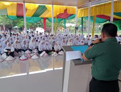 Wakili Dandim 0313/KPR, Danramil 03 Bunut Berikan Wasbang Pada Mahasiswa Baru Universitas Pahlawan