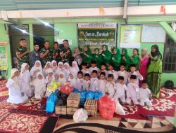 Persit Kartika Chandra Kirana Koramil 02 Rambah Kodim 0313/KPR Salurkan Kebutuhan Pokok Untuk Panti Asuhan