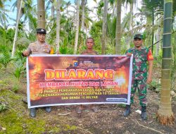 Sosialisasi Karhutla, Babinsa Koramil 15/Kk Lakukan Komsos Ingatkan Warga Larangan Bakar Hutan dan Lahan